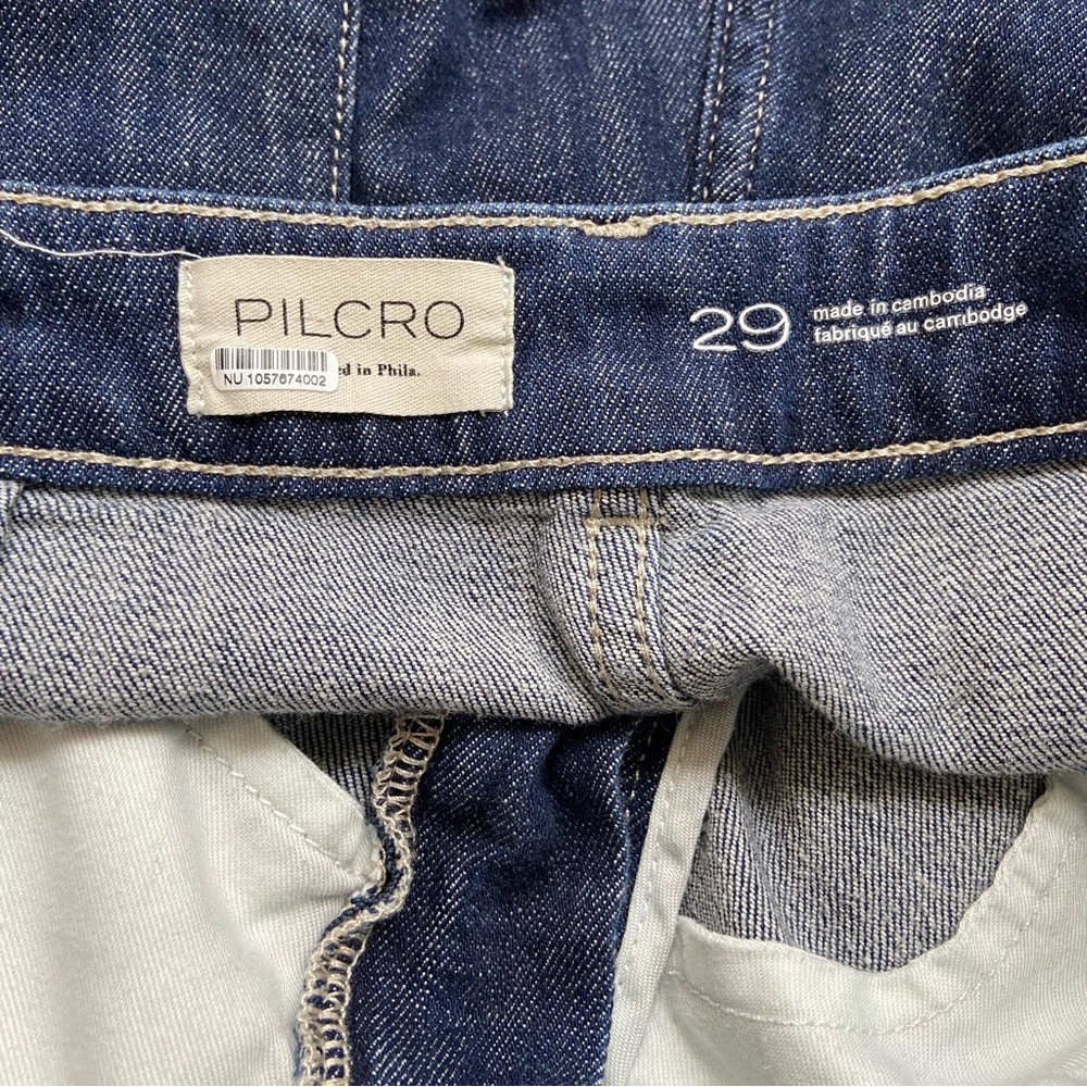 Anthropologie Pilcro Seamed Sport High Rise Cargo Jeans Pockets Utility 29 - Picture 6 of 7